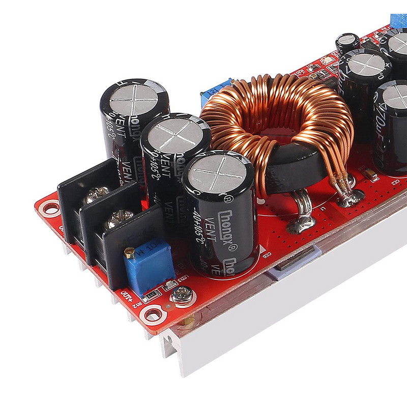 1200W 20A DC-DC Boost Converter Step Up maitinimo modulis IN 8-60V OUT 12-83V