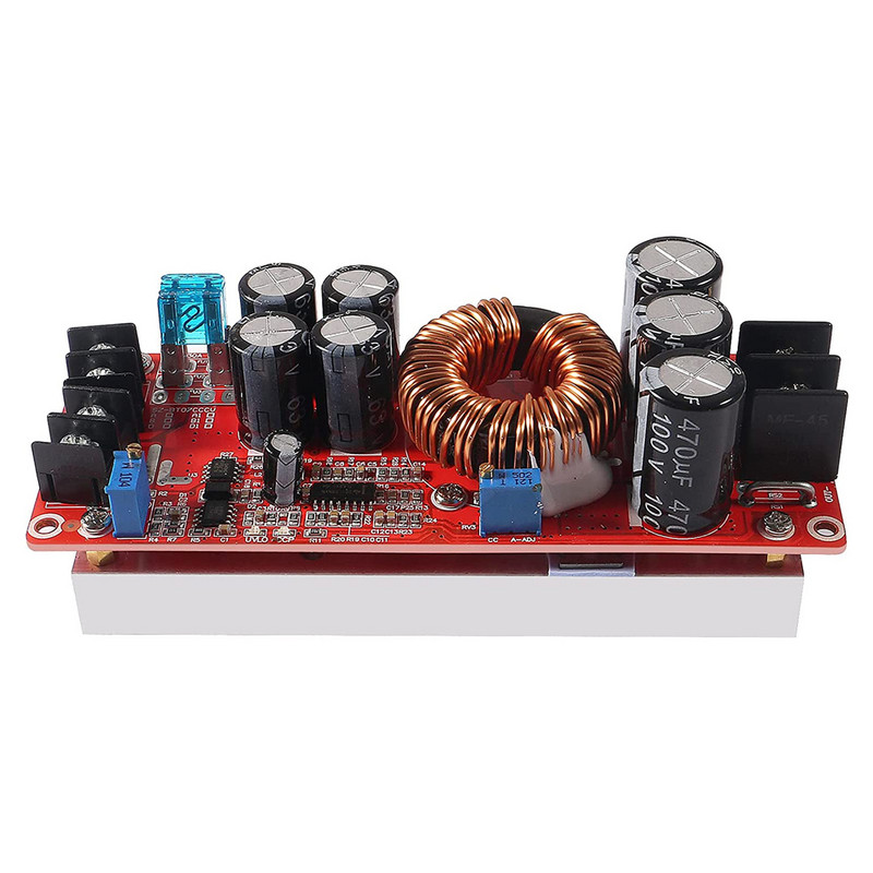 1200W 20A DC-DC Boost Converter Step Up maitinimo modulis IN 8-60V OUT 12-83V