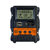 Solárny regulátor, solárna nabíjačka, inteligentný regulátor s LCD displejom, odvod tepla z batérie, inteligentný regulátor pre domácnosť