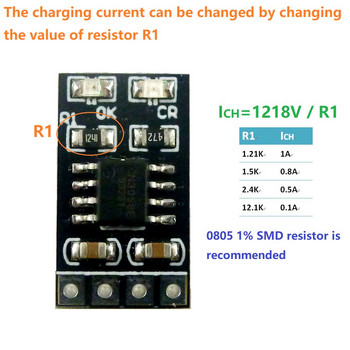 1A 3,2V 3,6V LiFePO4 Battery Dedicated Charging Module Li Polymer Cell Battery Battery charger 3,8V 4,2V 4,5V 5V for Ebike UPS Car