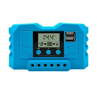 Päikeseenergia laadimise kontroller 10A/20A/30A PV PWM regulaator LCD-ekraaniga plii-happe/liitium-ioonaku päikesepaneeli kontrollerid
