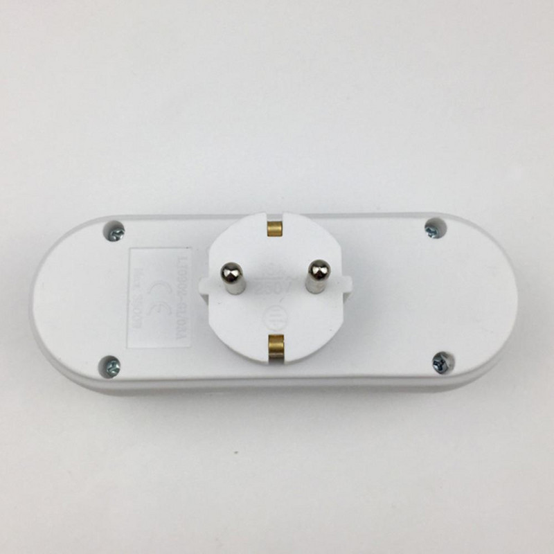 CoRui maitinimo konvertavimo kištukas 16A Europos / Vokietijos standartinis lizdas 1 Out 3 Konversinis kištukas Kelioninis kištukas Prailgintas namų tobulinimas