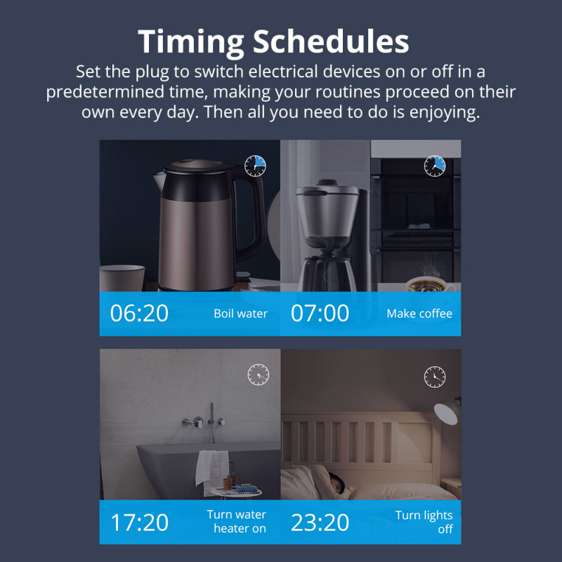 SONOFF S26 R2 WiFi viedais spraudnis 16A barošanas ligzda EU/FR/US/CN/IL/IT/BR bezvadu slēdža laiks, izmantojot Ewelink Alexa Google Home Alice