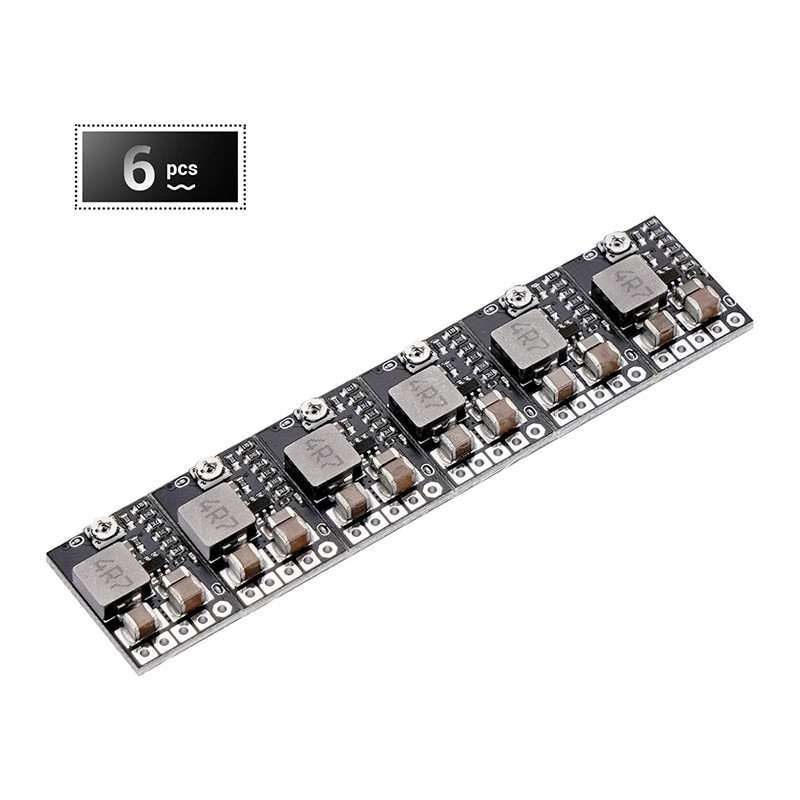 A63I 6Pc DC Buck Converter Mini sprieguma regulators DC 4,5-20V 12V Atkāpties uz 5V reduktora plates barošanas avota stabilizatora modulis
