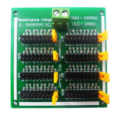 Nastaviteľný programovateľný odporový modul 0-10M s krokom 0,1R, puzdro na DIN lištu C35 pre Arduino pre PLC UNO MEGA