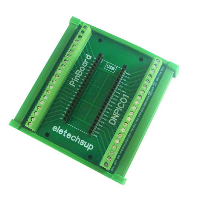 Адаптер за винтов клемен блок за монтаж на DIN шина GPIO разширителен модул за Raspberry Pi Pico RP2040 MCU развойна платка