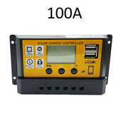 Saules kontrolieris litija bateriju regulators 10A100AMPPT kontrolieris regulators divu USB akumulatora uzlādes kontrolieris