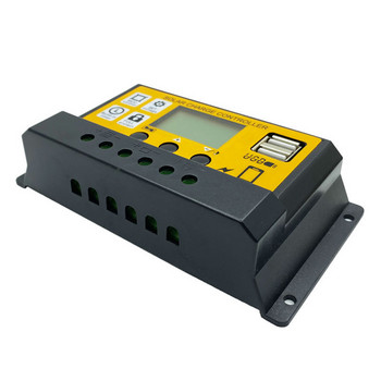 Соларен контролер Регулатор на литиева батерия 10A100AMPPT Контролер Регулатор Двоен USB контролер за зареждане на батерията