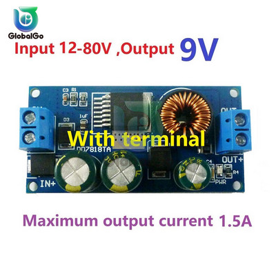 2,1 A kõrgepinge EBike alalis-alalisvoolu muunduri astmeline regulaatori moodul 80 V 72 V 64 V 60 V 48 V 36 V 24 V kuni 15 V 12 V 9 V 6 V 5 V 3,3 V