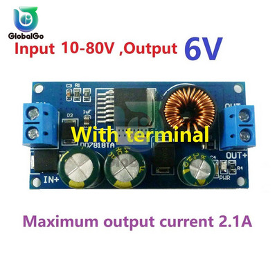 2,1 A kõrgepinge EBike alalis-alalisvoolu muunduri astmeline regulaatori moodul 80 V 72 V 64 V 60 V 48 V 36 V 24 V kuni 15 V 12 V 9 V 6 V 5 V 3,3 V