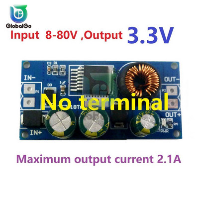 2,1 A kõrgepinge EBike alalis-alalisvoolu muunduri astmeline regulaatori moodul 80 V 72 V 64 V 60 V 48 V 36 V 24 V kuni 15 V 12 V 9 V 6 V 5 V 3,3 V