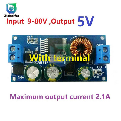 2,1 A kõrgepinge EBike alalis-alalisvoolu muunduri astmeline regulaatori moodul 80 V 72 V 64 V 60 V 48 V 36 V 24 V kuni 15 V 12 V 9 V 6 V 5 V 3,3 V