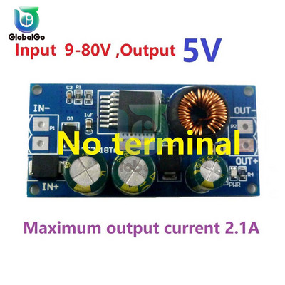 2,1 A kõrgepinge EBike alalis-alalisvoolu muunduri astmeline regulaatori moodul 80 V 72 V 64 V 60 V 48 V 36 V 24 V kuni 15 V 12 V 9 V 6 V 5 V 3,3 V