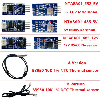 DC 5V 12V 24V RS485 RS232 TTL Modbus Rtu NTC Термистор Температурен сензор Монитор за дистанционно наблюдение Модул B3950 10K 1%