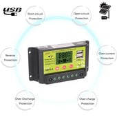 Hea PWM 20A 10A LCD päikeseenergia regulaator päikeseenergia laadimise kontrollerid automaatregulaator 12V24V akulaadija praeguse ekraaniga