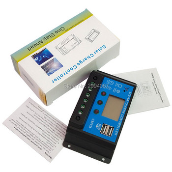 Добър PWM 20A 10A LCD соларен фотоволтаичен регулатор Контролери за слънчево зареждане Автоматичен регулатор 12V24V зарядно устройство за батерии С текущия дисплей