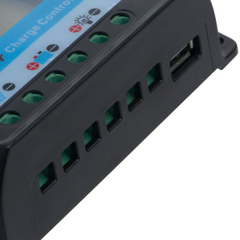 PWM 30A USB контролер за зареждане на соларен панел 12V 24V автоматичен LCD регулатор RTD