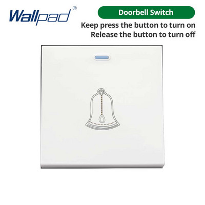 Tapéta Fehér akril panel ezüst szegélyű fali lámpa kapcsoló funkciógombbal, csak barkácsolásmentes kombináció 52*52mm