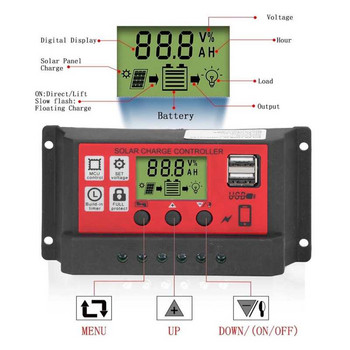 Контролер за соларен панел Контролер за слънчево зареждане Защита от свръхток за мобилен телефон