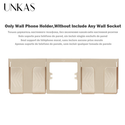 UNKAS EU Spanyolország Oroszország Műanyag PC lángpanel, kettős USB port, szürke fali konnektor tartó földelve gyorstöltő telefonnal