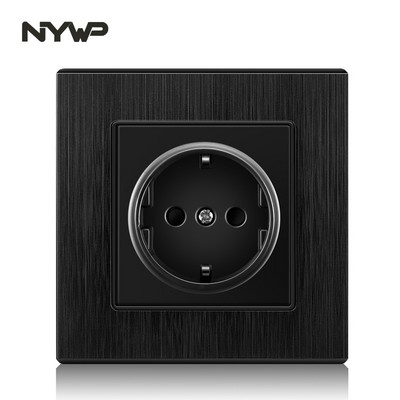 NYWP seina usb pistik, palju uut tüüpi paneele, ruumi pistikupesa, ac 110v-250v 16a seina sisseehitatud, topelt usb eu standard pistik