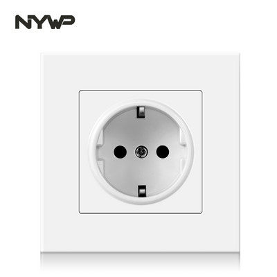 NYWP seina usb pistik, palju uut tüüpi paneele, ruumi pistikupesa, ac 110v-250v 16a seina sisseehitatud, topelt usb eu standard pistik