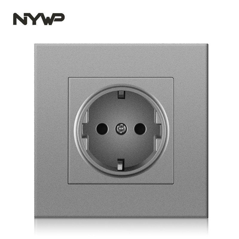 NYWP seina usb pistik, palju uut tüüpi paneele, ruumi pistikupesa, ac 110v-250v 16a seina sisseehitatud, topelt usb eu standard pistik