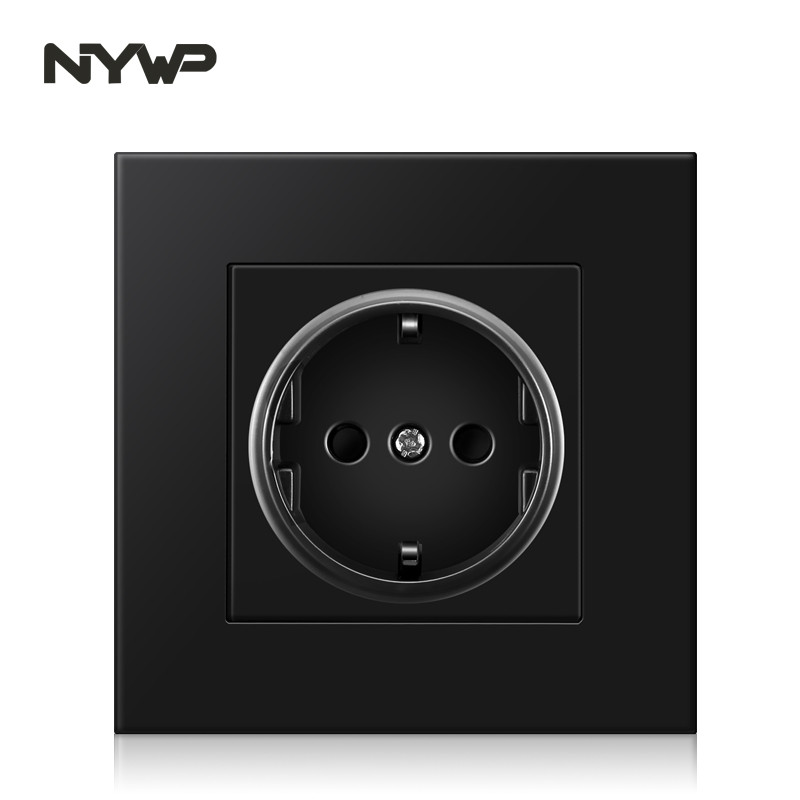 NYWP seina usb pistik, palju uut tüüpi paneele, ruumi pistikupesa, ac 110v-250v 16a seina sisseehitatud, topelt usb eu standard pistik