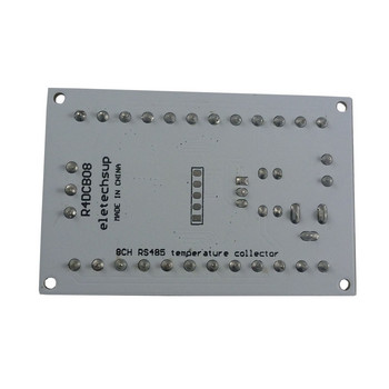 8CH DC 12V RS485 DS18B20 Температурен сензор Колекторен модул за събиране на температура за безхартиен рекордер PLC конфигурация