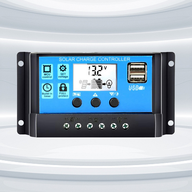 Nabíjačka batérií s dvojitým USB výstupom, fotovoltický regulátor výroby energie z ABS plastu pre rodinnú priemyselnú dielňu pre solárny systém