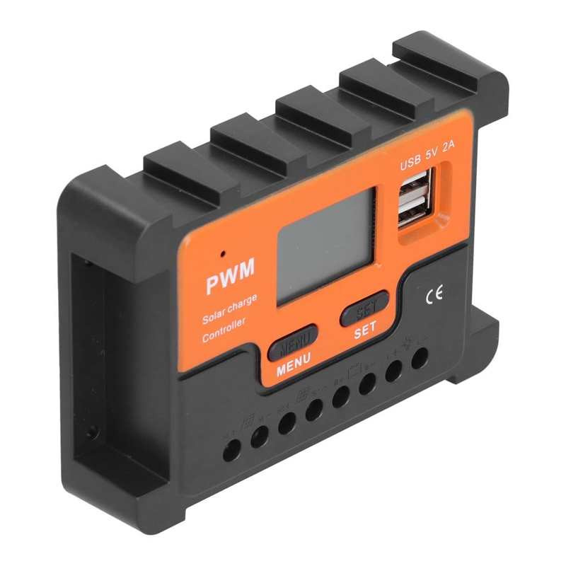 Solárny regulátor DBS12 ABS LCD displej 3-stupňový PWM regulátor nabíjania a vybíjania 12V 24V