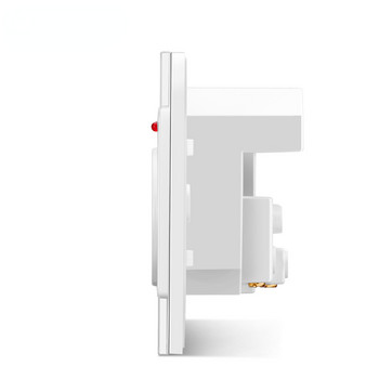 Френски стандартен стенен контакт, 16a захранващ контакт с 2100ma Dual Port USB зарядно устройство, черно, бяло, златно, 86 стъклен панел