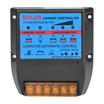 10/20/30/40/50A PWM регулатор на слънчеви панели Контролер за зареждане 12V/24V проследяване на автоматичен фокус IM0 Издръжлив слънчев панел за дома