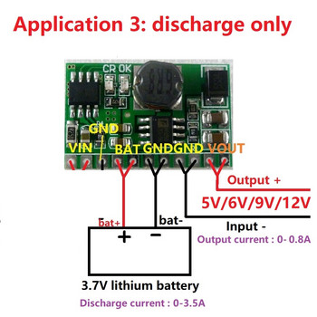 10W 3.7V 4.2V зарядно устройство и 5V 6V 9V 12V разрядна платка DC DC преобразувател Усилващ модул UPS diy Li-lon LiPo литиева батерия