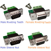 3PCS RS232 DB9 DR9 DE9 D-SUB prevodník samica-samec na 3pinový RXD TXD GND 3 výstupný signálový modul