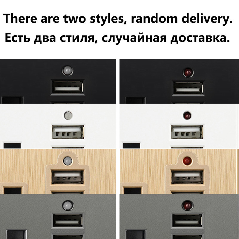 Egyesült Királyság szabványos tápcsatlakozó 13A, kettős USB-portos LED-jelző egy dupla fali aljzat Málta Szingapúr fehér műanyag 86 146 típus