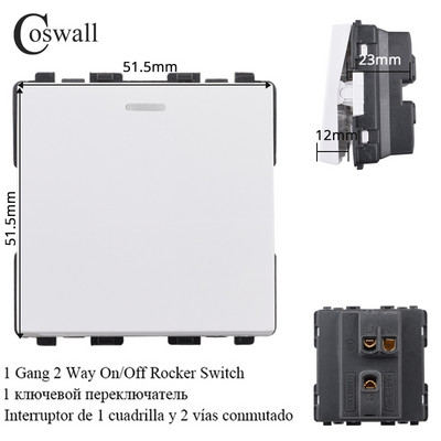 COSWALL E20 séria biely vertikálny PC panel nástenný vypínač EU francúzska zásuvka HDMI kompatibilný USB Type-C nabíjačka TV RJ45 modul DIY