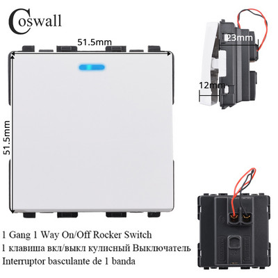COSWALL E20 séria biely vertikálny PC panel nástenný vypínač EU francúzska zásuvka HDMI kompatibilný USB Type-C nabíjačka TV RJ45 modul DIY