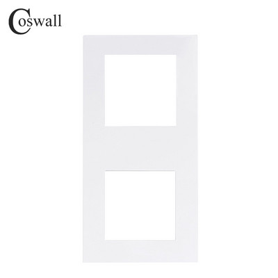 COSWALL E20 séria biely vertikálny PC panel nástenný vypínač EU francúzska zásuvka HDMI kompatibilný USB Type-C nabíjačka TV RJ45 modul DIY