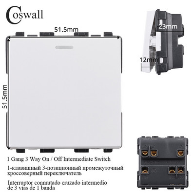 COSWALL E20 séria biely vertikálny PC panel nástenný vypínač EU francúzska zásuvka HDMI kompatibilný USB Type-C nabíjačka TV RJ45 modul DIY