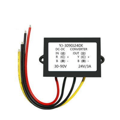 30V-90V līdz 24V 1A 2A 3A DC-DC sprieguma samazināšana Buck Regulators Barošanas avota adaptera Regulatora modulis elektriskajam transportlīdzeklim