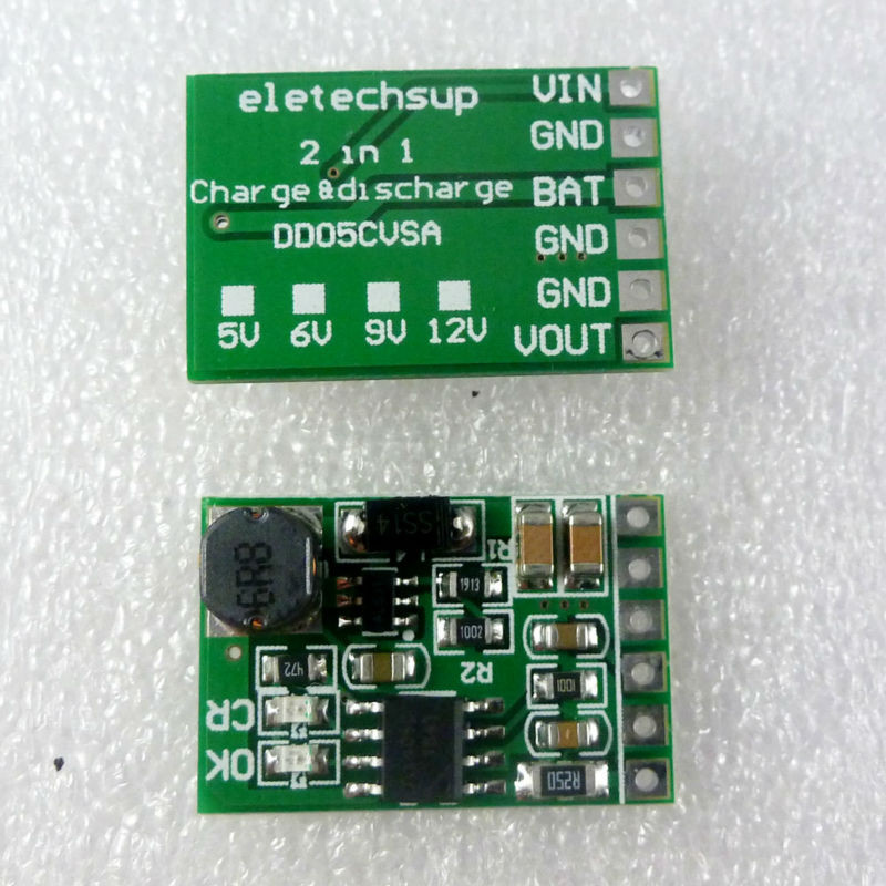 3,7 V 4,2 V Li-Po Li-ion töltő és 5 V 6 V 9 V 12 V kisütőkártya DC DC konverter Boost UPS Modul mobil tápegység
