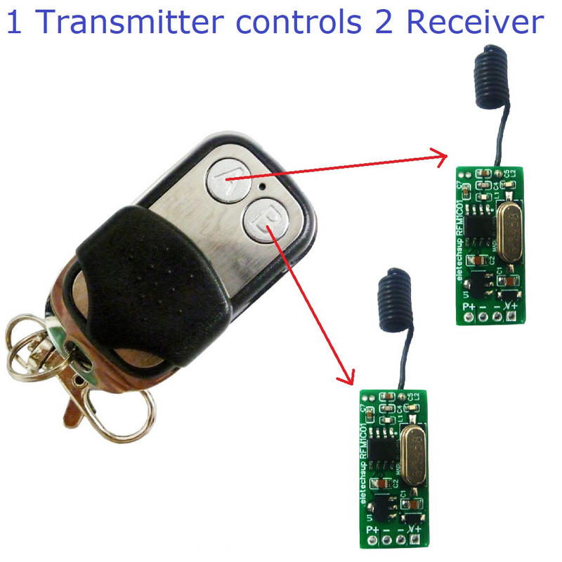3,7 V – 14,8 V 2 A mini bezdrôtový diaľkový ovládač, nízkonapäťový riadiaci modul napájania z lítiovej batérie