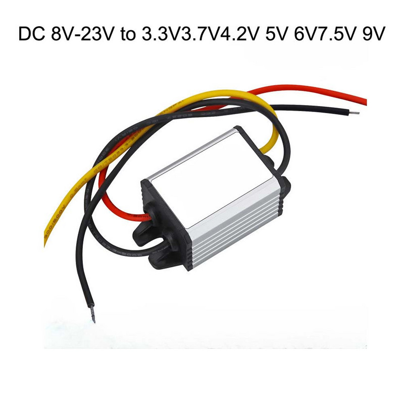 12V iki 5V 3.3V 3.7V 4.2V 6V 7.5V 9V maitinimo blokas Maitinimo šaltinio keitiklis Reguliatorius Modulio įtampos Sunkvežimis Automobilis Step Down Maitinimo adapteris