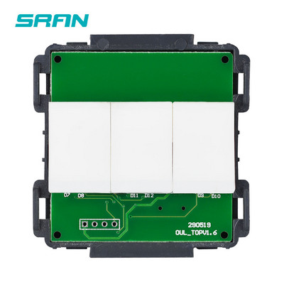 SRAN A6 sorozat Fekete Üveg Panel érzékelő kapcsoló Érintőgomb EU francia Elektromos aljzatok Usb aljzat Modul barkácsolás