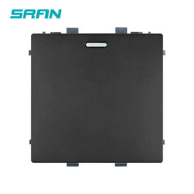 SRAN A6 sorozat Fekete Üveg Panel érzékelő kapcsoló Érintőgomb EU francia Elektromos aljzatok Usb aljzat Modul barkácsolás