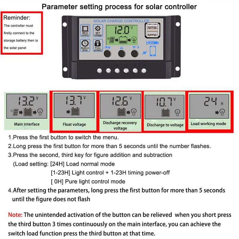 12V 24V 10A 20A 30A Solárny regulátor nabíjania Automatický PWM 5V Výstupný regulátor PV Domáca nabíjačka batérií LCD obrazovka Duálny USB