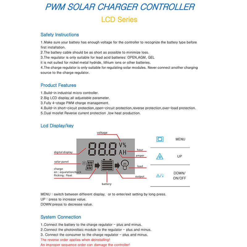 12V 24V 10A 20A 30A Solárny regulátor nabíjania Automatický PWM 5V Výstupný regulátor PV Domáca nabíjačka batérií LCD obrazovka Duálny USB
