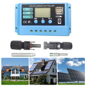 Controler solar 12V 24V cu cap de conectare Controler de încărcare solară 10/20/30A Controlere de energie solară pentru baterie fier-litiu