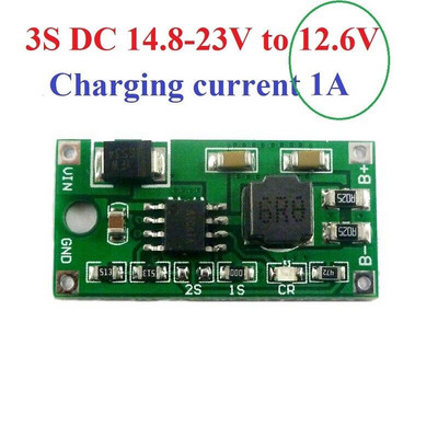 Nabíjačka 3-článkovej 1A DC 14,8V-23V až 12,6V Li-Ion LiPo batérie pre 11,1V 18650 lítium-iónové batérie